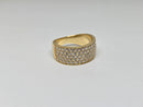 10k 1.61ct vs lab diamonds wedding bandx10