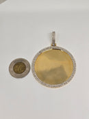 10k large memory pendant 5.06ct diamonds