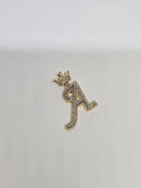 10k A Initial crown 0.25ct diamonds