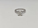 Beautiful Cushion Shape 2.45CT VS Lab Diamond Engagement Rings in 14K  white gold