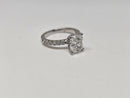 Beautiful Cushion Shape 2.45CT VS Lab Diamond Engagement Rings in 14K  white gold
