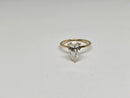 Beautiful Pear shape 2.08CT Lab Diamond Engagement Rings in 14K Yellow Gold