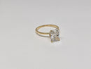 Beautiful  Radiant Solitaire 3.14 CT Lab Diamond Engagement Rings in 14K Yellow gold