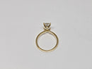 Beautiful  Radiant Solitaire 3.14 CT Lab Diamond Engagement Rings in 14K Yellow gold