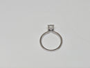 Bague de fiançailles en or blanc 14K avec solitaire rond 1.05CT Lab Diamond