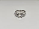 Beautiful Oval  2.62CT VS Lab Diamond Engagement Rings in 14K White gold