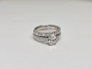 Beautiful Oval  2.62CT VS Lab Diamond Engagement Rings in 14K White gold