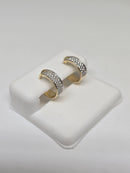 10K 0.31CT vs lab  Boucle D 'Oreilles or jaune