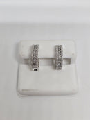 10K 0.60CTvs diamants lab Boucle D 'Oreilles huggys or blanc