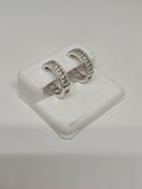 10K 0.60CTvs diamants lab Boucle D 'Oreilles huggys or blanc
