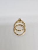Beautiful Marquise Shape 2.58CT VS Lab Diamond Engagement Rings in 14K Yellow gold