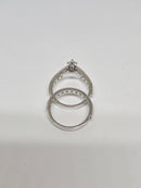 Beautiful Marquise Shape 2.60CT VS Lab Diamond Engagement Rings in 14K White gold
