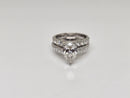 Beautiful Pear Shape 3.64CT VS Lab Diamond Engagement Rings in 14K