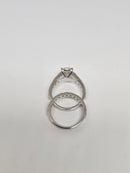 Beautiful Pear Shape 3.64CT VS Lab Diamond Engagement Rings in 14K