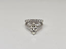 Bague de fiançailles en or blanc 14k 3.61ct marquise vs diamant lab