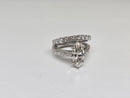 Beautiful Marquise Shape 3.61CT VS Lab Diamond Engagement Rings in 14K white gold