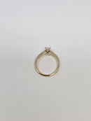 Beautiful Pear Shape 0.96CT VS Lab Diamond Engagement Rings in 14K yellow gold