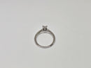 Bague de fiançailles en or blanc 14k 0.95ct radiant vs diamant lab