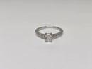 Beautiful Radiant Shape 0.66CT VS Lab Diamond Engagement Rings in 14K White Gold