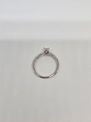 Beautiful Radiant Shape 0.66CT VS Lab Diamond Engagement Rings in 14K White Gold