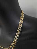5mm Figaro Chain  10K Yellow Gold Solid/Full