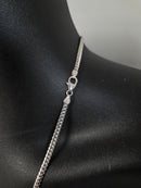 3mm 10k White Gold Miami Cuban Link solid-full
