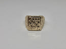 Bague avec pépite d'or 10 carats