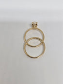 Beautiful oval Shape 2.22CT VS Lab Diamond Engagement Rings in 14K