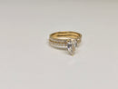 Beautiful Pear Shape 1.72CT VS Lab Diamond Engagement Rings in 14K