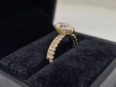 Beautiful Pear Shape 1.72CT VS Lab Diamond Engagement Rings in 14K