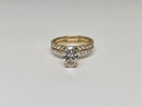 Beautiful Oval Shape 2.26CT VS Lab Diamond Engagement Rings in 14K