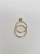 Beautiful Oval Shape 2.26CT VS Lab Diamond Engagement Rings in 14K