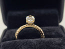Beautiful Oval Shape 2.26CT VS Lab Diamond Engagement Rings in 14K