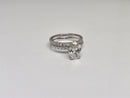 Beautiful Oval Shape 2.74CT VS Lab Diamond Engagement Rings in 14K