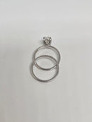 Beautiful Oval Shape 2.74CT VS Lab Diamond Engagement Rings in 14K