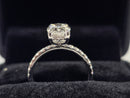 Beautiful Oval Shape 2.74CT VS Lab Diamond Engagement Rings in 14K