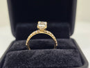 Beautiful Radiant Shape 2.18CT VS Lab Diamond Engagement Rings in 14K