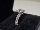 Beautiful Radiant Shape 2.17CT VS Lab Diamond Engagement Rings in 14K