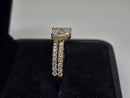 Beautiful Radiant Shape 1.70CT VS Lab Diamond Engagement Rings in 14K
