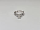 Beautiful radiant Shape 1.68CT VS Lab Diamond Engagement Rings in 14K