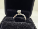 Beautiful radiant Shape 1.68CT VS Lab Diamond Engagement Rings in 14K