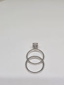 Beautiful oval Shape 3.23CT VS Lab Diamond Engagement Rings in 14K