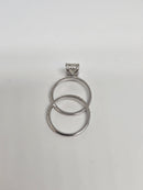 Beautiful Radiantl Shape 3.23CT VS Lab Diamond Engagement Rings in 14K