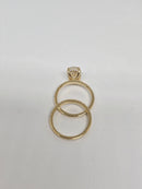 Beautiful oval Shape 3.80CT VS Lab Diamond Engagement Rings in 14K