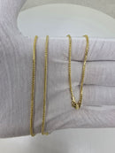 Chaîne Franco en or jaune 18 carats, 2 mm, pleine