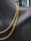 Maillon cubain « Miami » en or 18 carats, 5 mm, creux