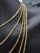 18k 2mm byzantine solid/full