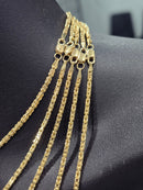 18k 2mm byzantine solid/full