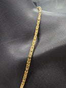 18 carats, 3,5 mm, style byzantin, massif/plein