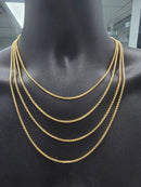18k 2.5mm box chain Solid/Full
